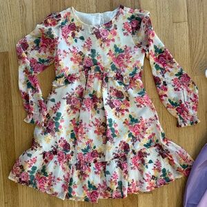 Janie and Jack EUC Flowy Feminine Floral Dress Size 10